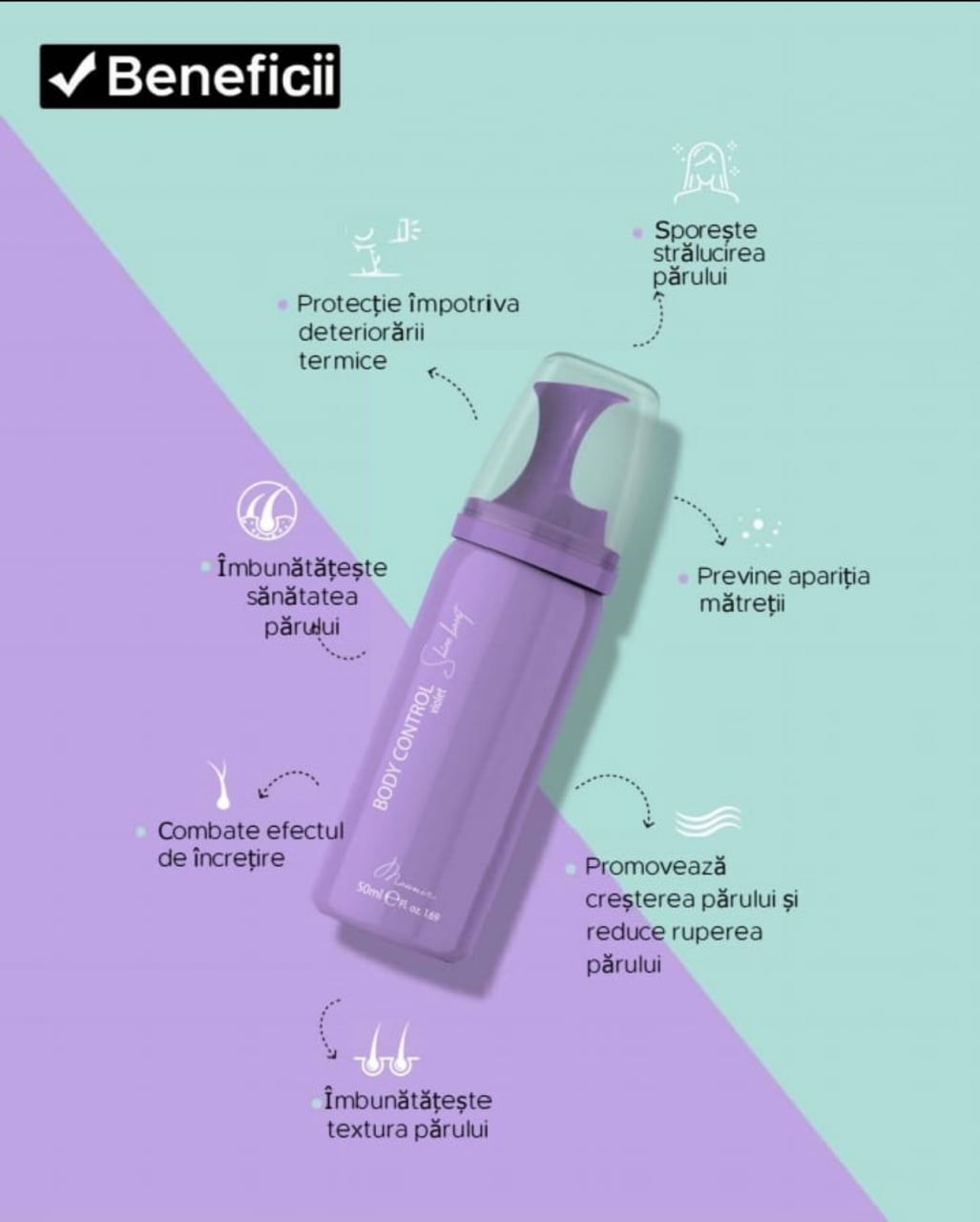 Mounir - Spuma volum si stralucire 50 ml