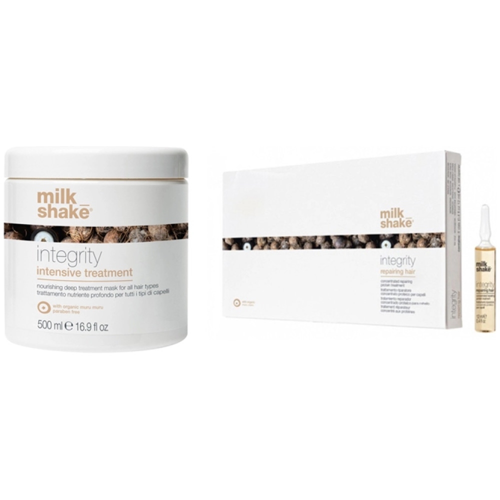 Milk Shake Pachet Hidratare Integrity System - Masca 500ml, Fiole 8x12ml
