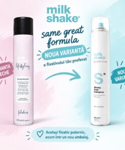 Pachet DUO Fixativ cu fixare puternica Milk Shake Lifestyling Fabulous, 500 ml - imagine 4
