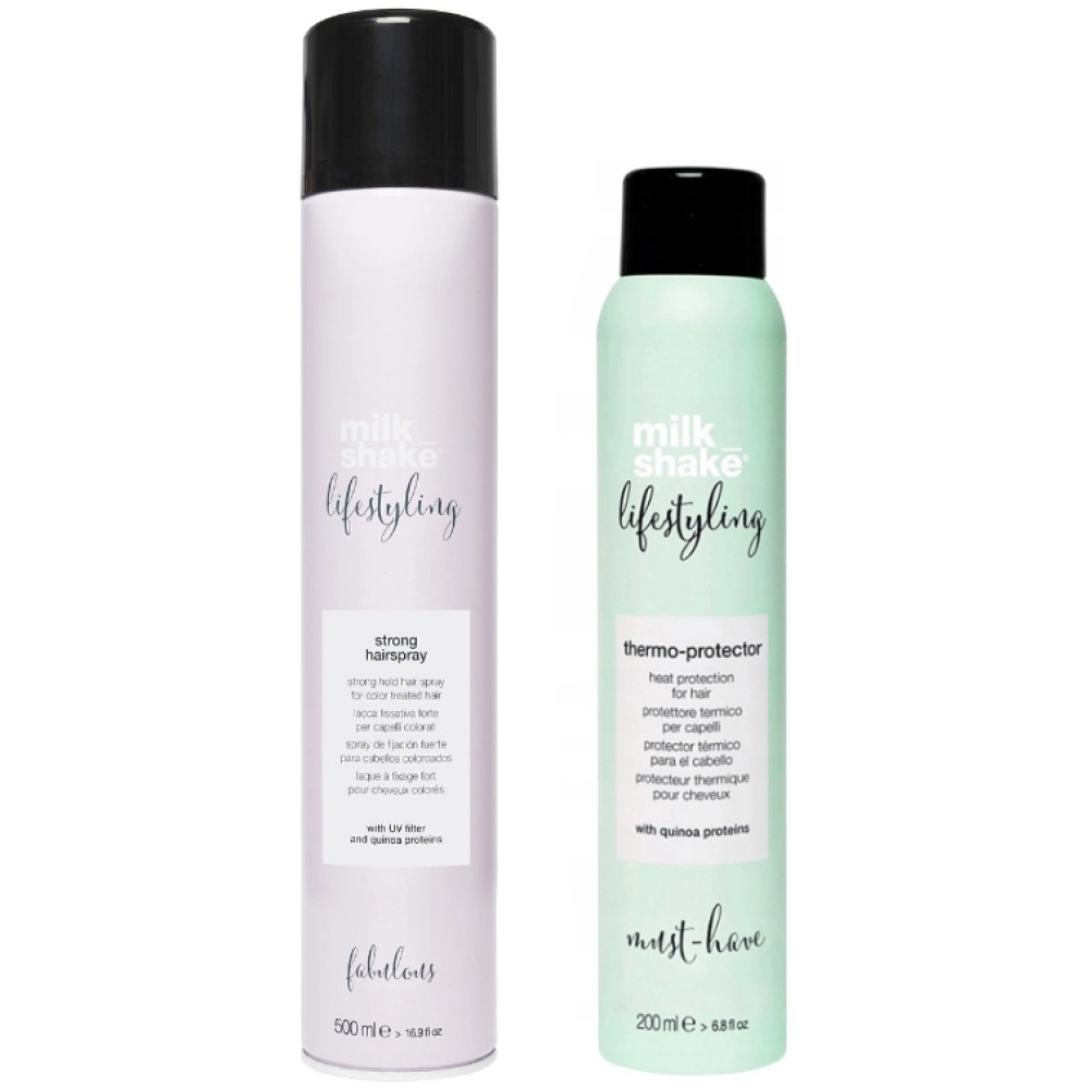 Pachet styling - Protectie termica 200ml, Fixativ fixare puternica 500ml