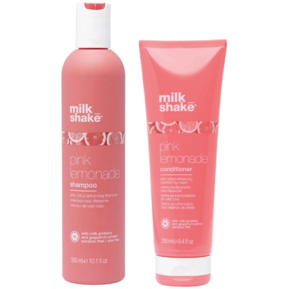 Pachet pentru crearea tonurilor de roz Pink Lemonade - Sampon 300ml, Balsam 250ml