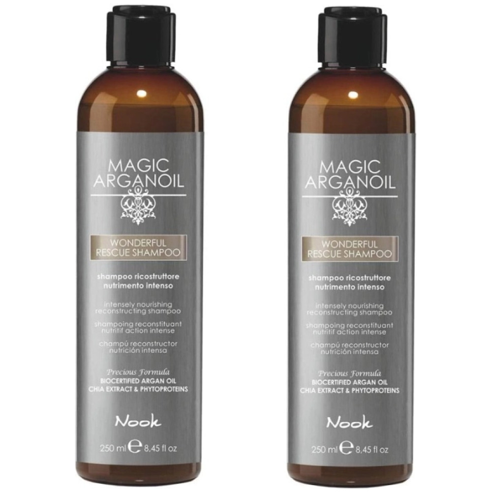 Pachet 2x Magic Argan Oil Wonderful Rescue Shampoo 250 ml
