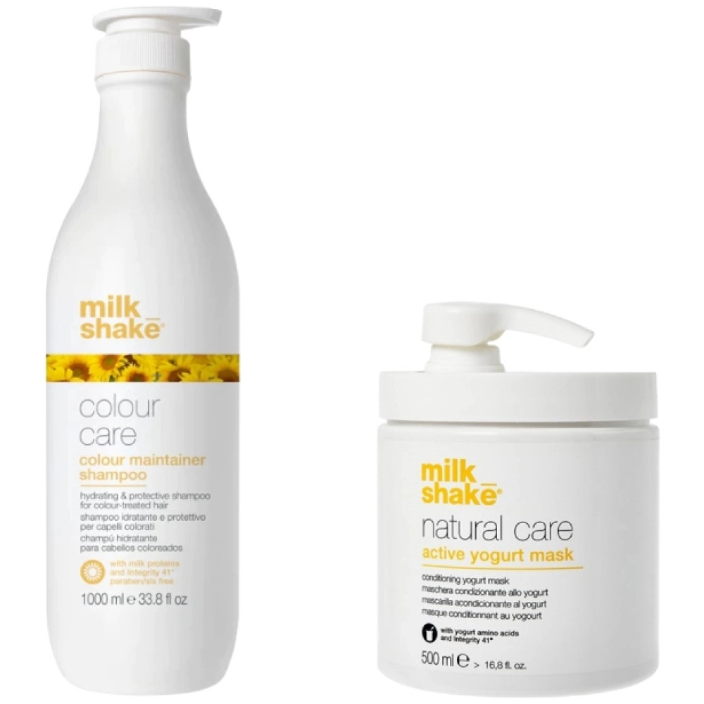 Pachet pentru mentinerea culorii Color Maintainer - Sampon 1000ml, Masca Active Yogurt 500ml