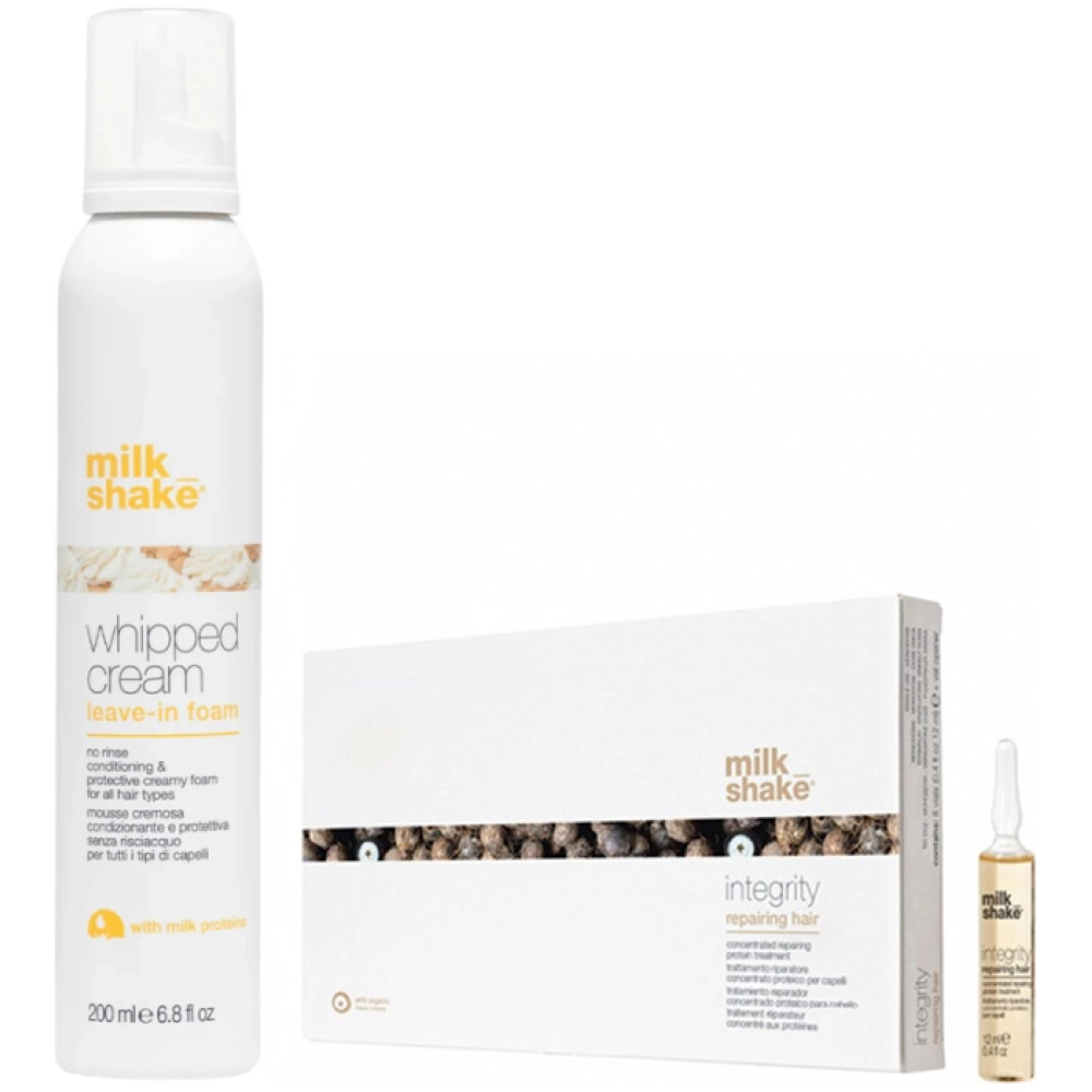 Pachet reparare intensiva si hidratare - Fiole 8x12ml, Spuma Whipped Cream 200ml