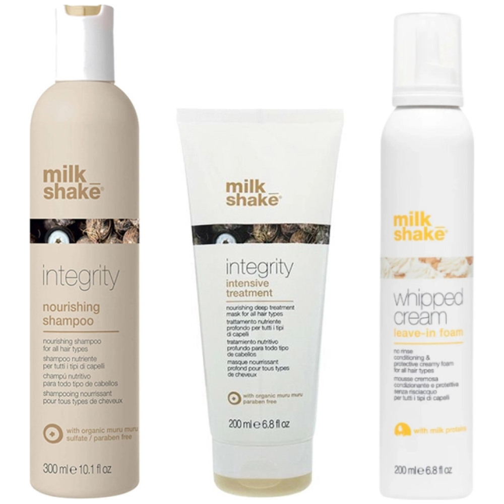 Pachet hidratare intensiva - Sampon 300ml, Masca 200ml, Spuma Whipped Cream 200ml
