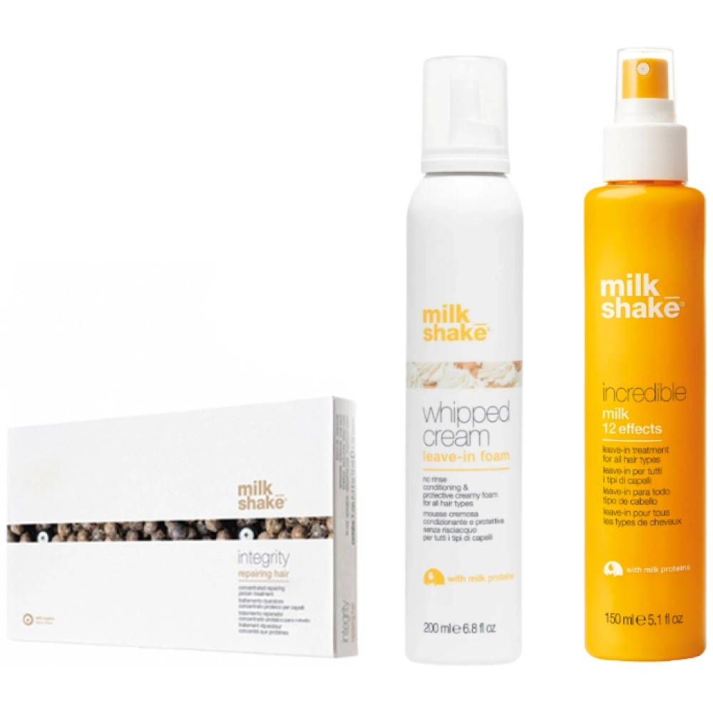 Pachet reparator Fiole 8x12 ml, Incredible Milk 150 ml, Spuma Whipped Cream 200 ml