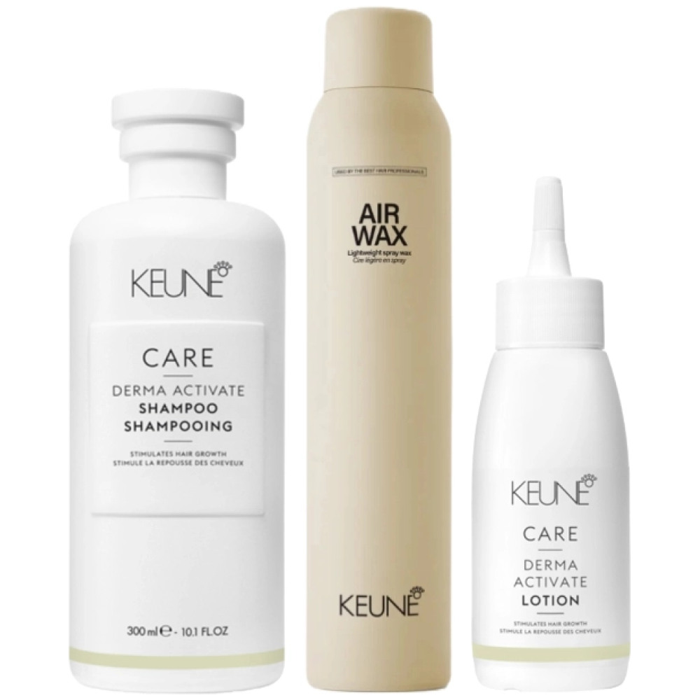 Pachet pentru scalp sensibil Care Derma Activate - Sampon 300ml, Lotiune 75ml, Spray-ceara 200ml