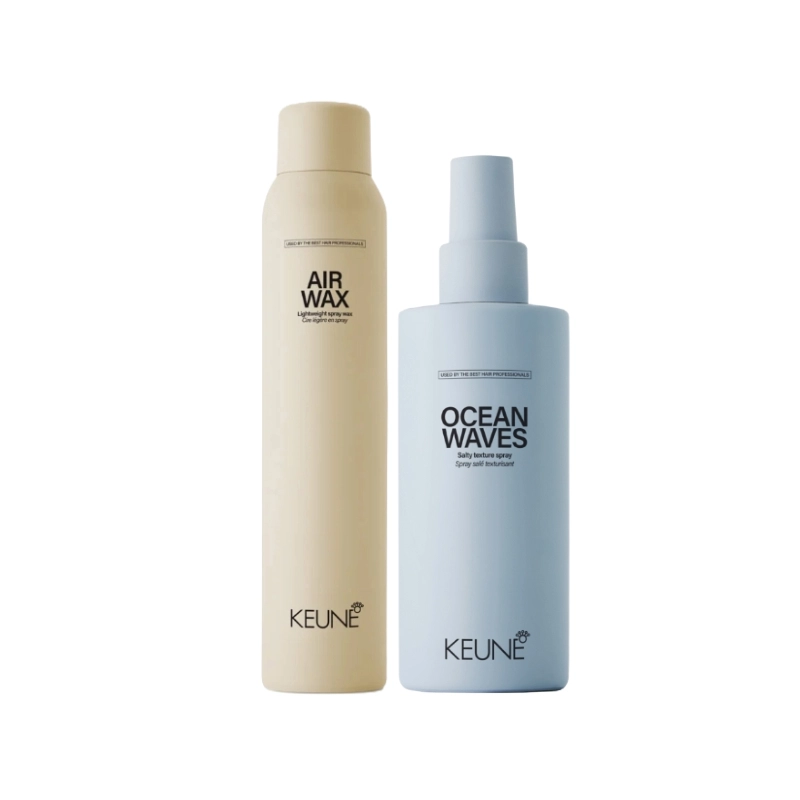Pachet styling - Spray-ceara Style Air Wax 200ml, Spray texturizant STYLE OCEAN WAVES 200ml
