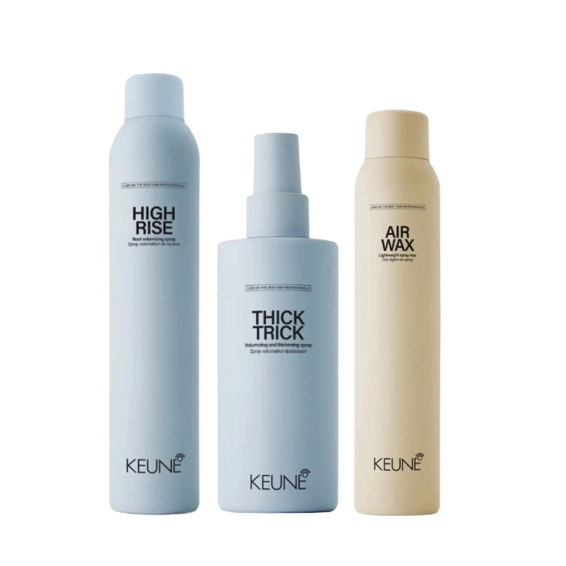 Pachet styling - Spray-ceara Style Air Wax 200ml, Spray volum STYLE HIGH RISE 300ml, Protectie 200ml
