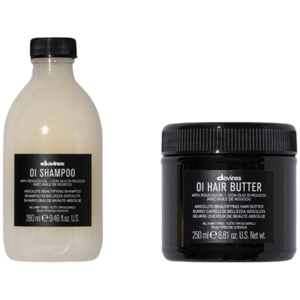 Set pentru hidratarea si stralucirea parului OI - Sampon 280ml, Unt de par 250ml