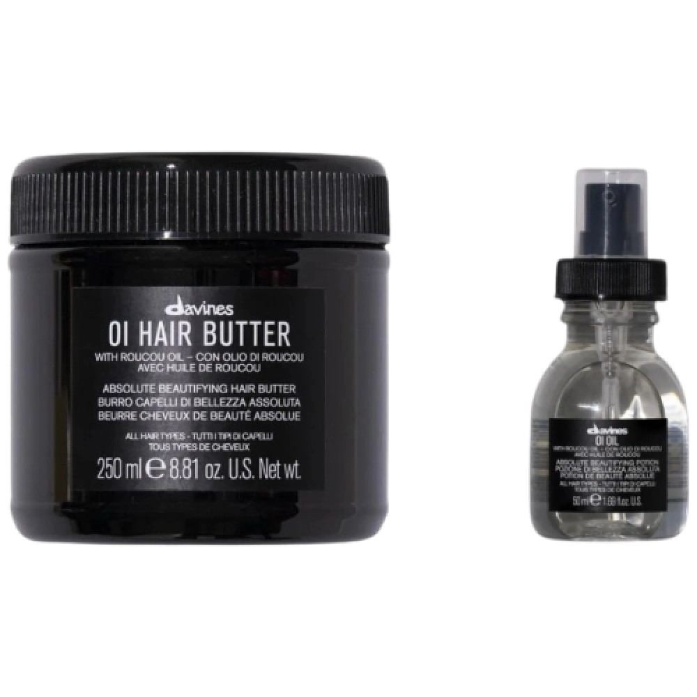 Set pentru hidratarea si stralucirea parului OI - Unt de par 250ml, Ulei 50ml