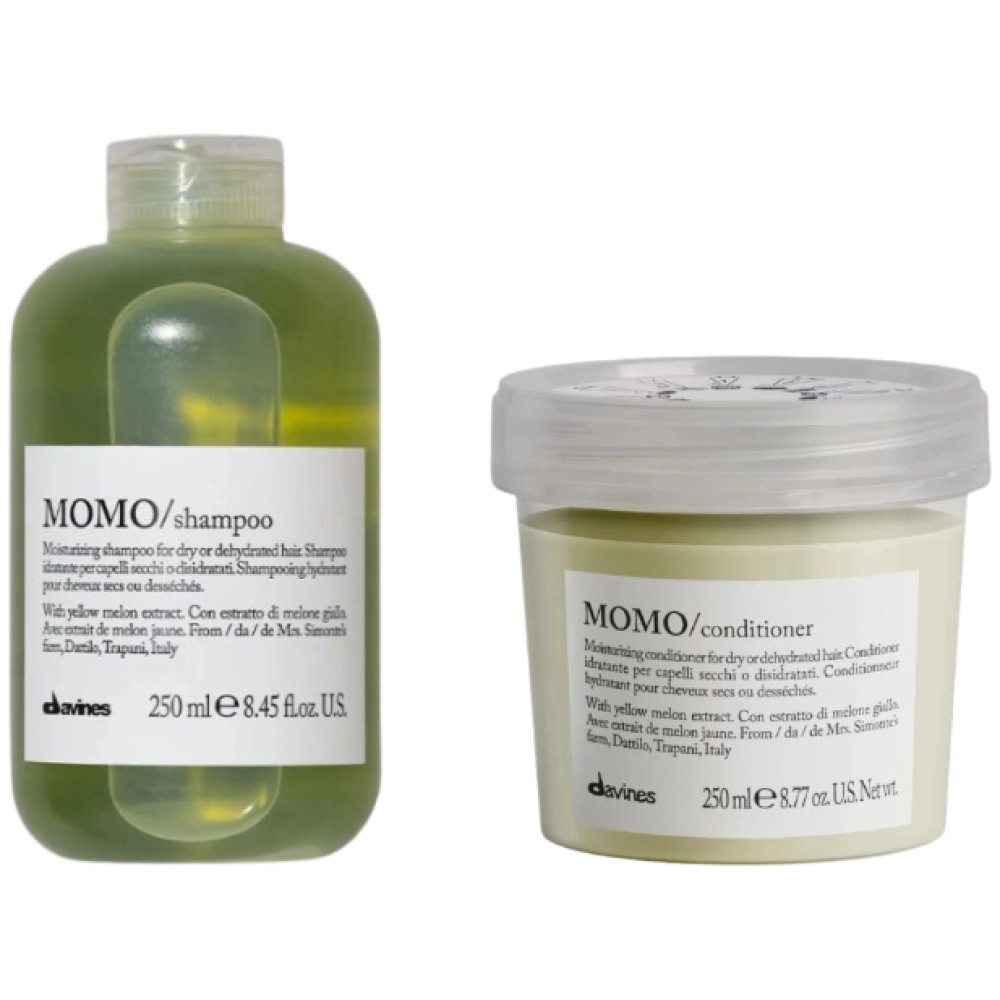 Set de hidratare pentru parul uscat MOMO - Sampon 250ml, Balsam 250ml