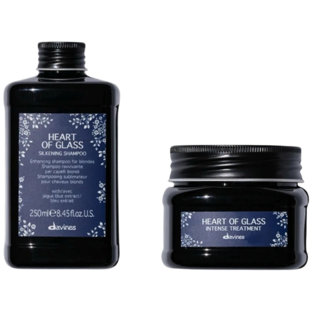 Set de hidratare pentru parul blond Heart of Glass - Sampon 250ml, Tratament 150ml
