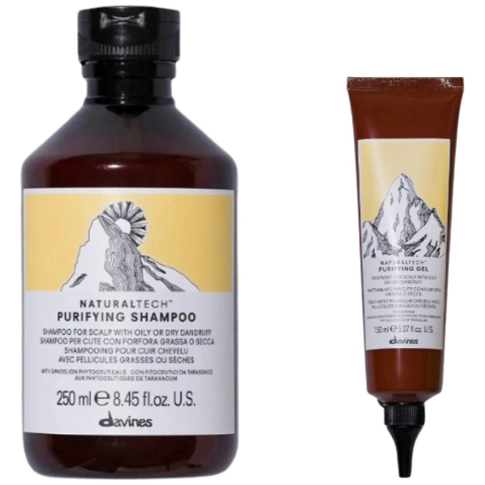Set anti-matreata Naturaltech Purifying - Sampon 250ml, Tratament 150ml