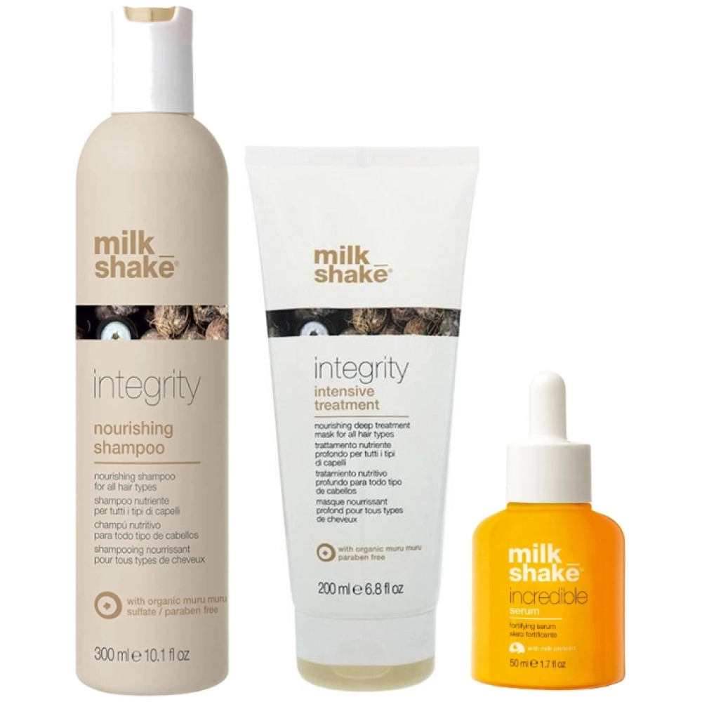 Pachet reparare si hidratare Integrity - Sampon 300ml, Masca 200ml, Incredible serum 50ml