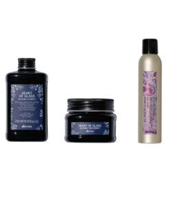 Set pentru parul blond heart of glass - sampon 250ml, tratament 150ml, spray texturizant 250m