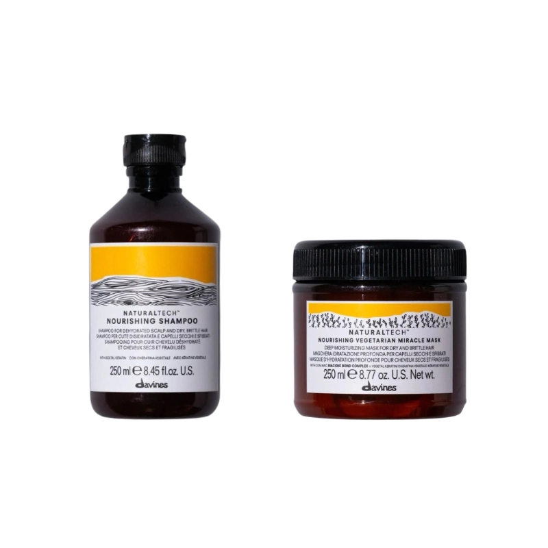 Set pentru parul deteriorat naturaltech nourishing - sampon 250ml, masca 250ml
