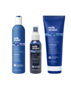 Pachet pentru par vopsit cold brunette - sampon 300ml, balsam 250ml, spray toning 100ml