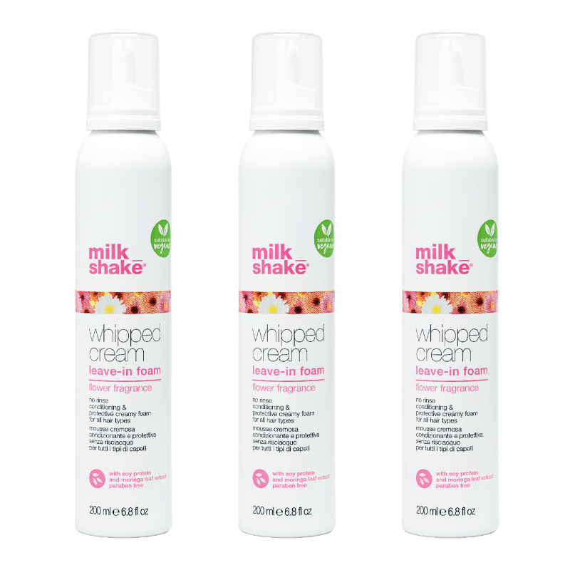 Pachet 3 x spuma hidratanta leave-in flower fragrance 200ml