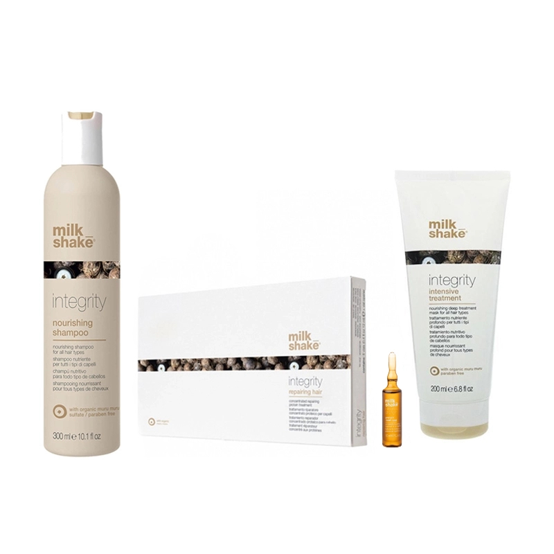 Pachet reparare si hidratare intensiva - sampon 300ml, masca 200ml, fiole 8x10ml