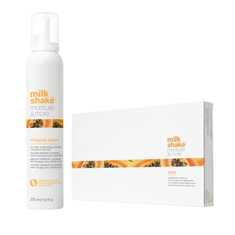 Pachet hidratare par uscat moisture & more -sampon 300ml, balsam 250ml
