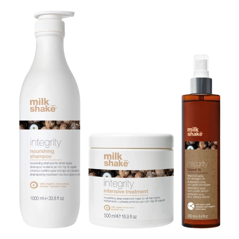 Pachet reparare si hidratare integrity - sampon 1000ml, masca 500ml, leave-in 250ml