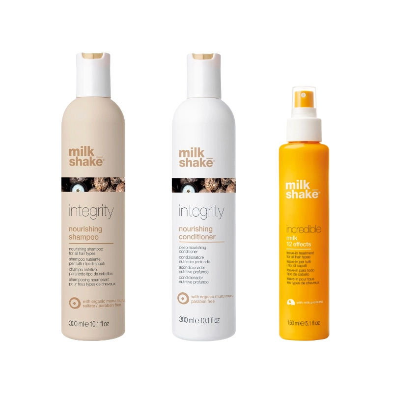 Pachet reparare si hidratare integrity - sampon 300ml, balsam 300ml, tratament 12 efecte 150ml