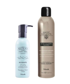 Pachet styling artisan - crema pentru bucle 200ml, spray pentru par electrizat 400ml