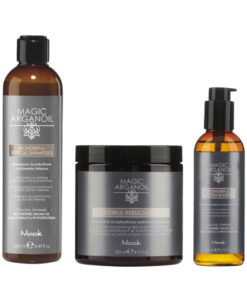 Pachet restructurare wonderful magic argan oil - sampon 250ml, masca 250ml, booster 200ml