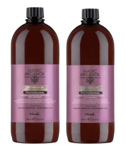 Pachet par vopsit post-colorare nectar color magic argan oil - sampon 1000ml, tratament 1000ml