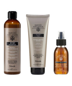 Pachet hidratare secret magic argan oil - sampon 250ml, masca 250ml, ulei 100ml
