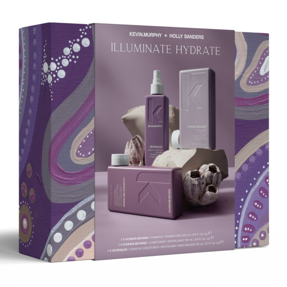 Set hidratare par Kevin Murphy Illuminate Hydrate Gift Set 2x250ml 1x150ml - imagine 3