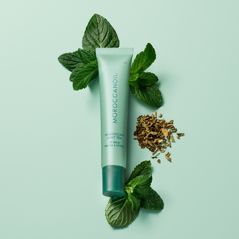 Balsam de buze Moroccanoil Lip Balm Mint Tea 15g
