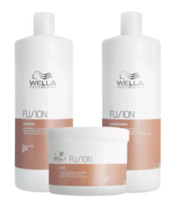 Pachet intens reparator pentru par deteriorat fusion - sampon 1000ml, balsam 1000ml, masca 500ml