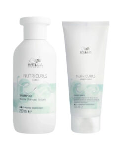 Pachet pentru par cret sau ondulat care nutricurls - sampon micelar 250ml, balsam 200ml