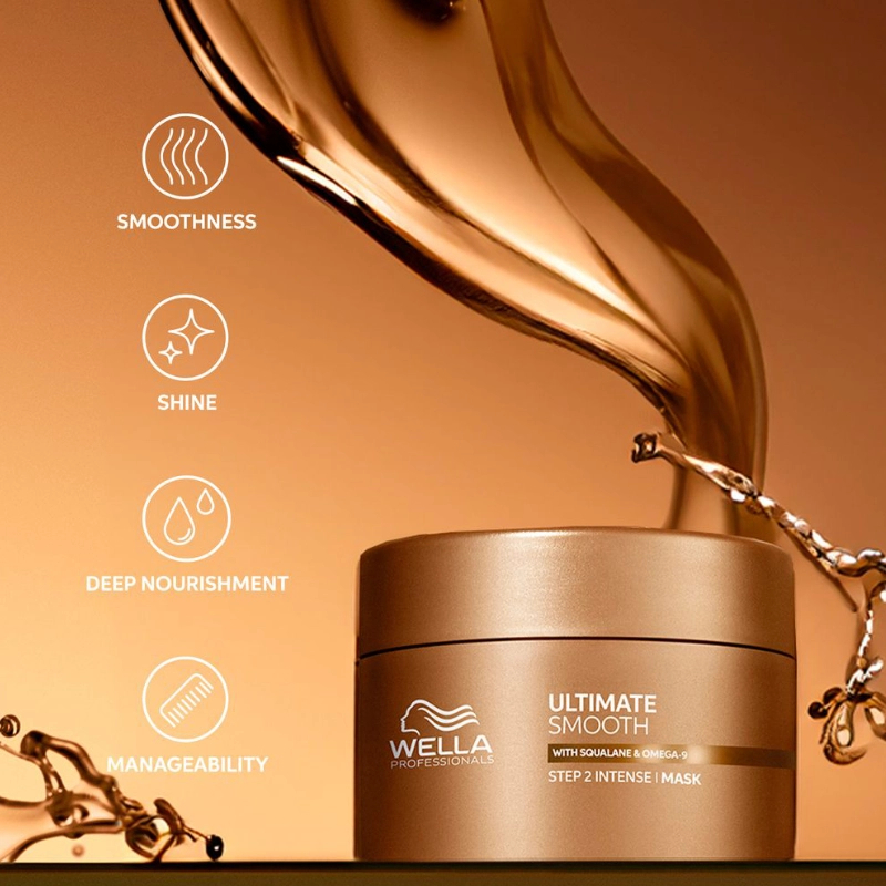 Masca hidratanta pentru par uscat si lipsit de stralucire cu squalan & omega 9 ultimate smooth 75ml - imagine 4