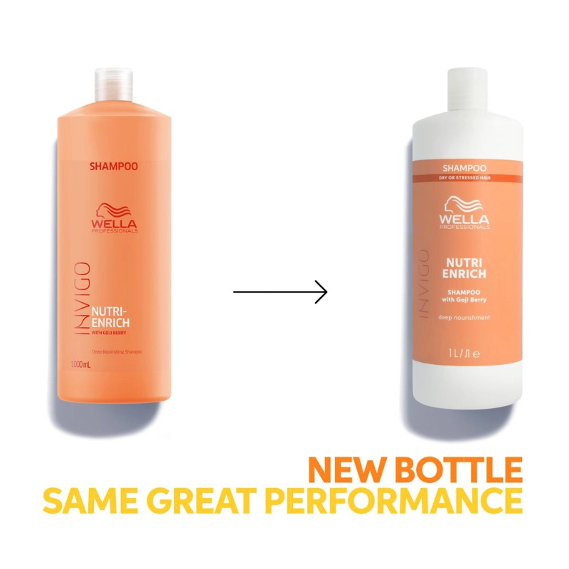Sampon Wella Professionals Invigo Nutri-Enrich, pentru par uscat si deteriorat, 1000ml - imagine 3