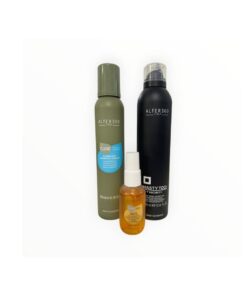 Pachet AlterEgo CureEgo Hydraday Whipped Cream Spumă Balsam Hidratantă Fără Clătire Pentru Volum Și Hidratare 200ml + Fixativ De Păr Cu Fixare Puternică AlterEgo HastyToo Spray It On 500ml + Ulei Hidratant Pentru Înfrumusețare AlterEgo CureEgo Silk Oil 50 ml